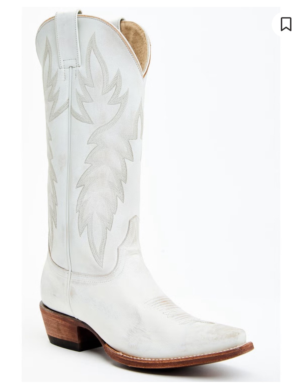 Idyllwind White Leather Cowboy Boots for Women